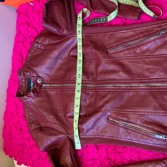 Express red faux leather jacket - Picture 8 of 8